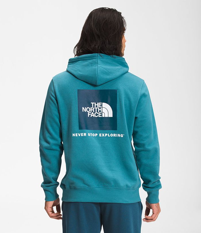 The North Face Hoodie Heren Box Nse Pullover ZIGB60293 - Blauw